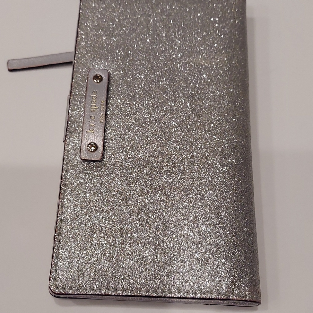 Kate Spade Silver Glitter Wallet